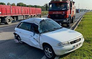 Samsun’da zincirleme kazada teğmen yaralandı