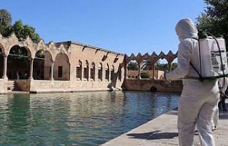 Şanlıurfa’da tarihi mekanlar dezenfekte edildi