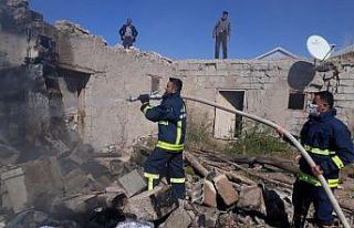 Saray’da tandır evi yangını