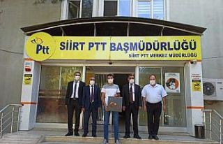 Siirt’te PTT’den 180. müşteriye kuruluş yıldönümü...