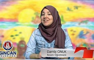 Sincan’da çocuklara online resim kursu