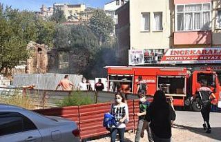 Sinop’ta metruk binada yangın