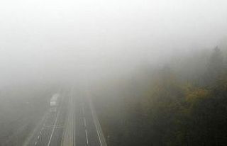 Sisle kaplanan Bolu Dağı havadan görüntülendi