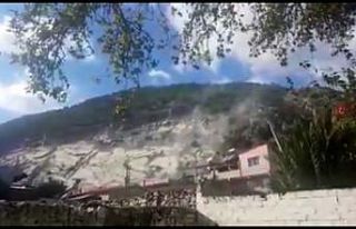 Söke’de deprem sırasında taş ocağından kopan...