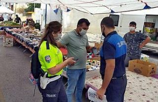 Söke’de pazaryerlerinde HES kodu uygulaması başladı.