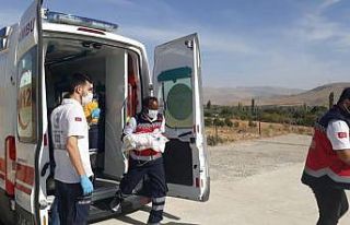 Solunum sıkıntısı çeken bebek hava ambulansı...