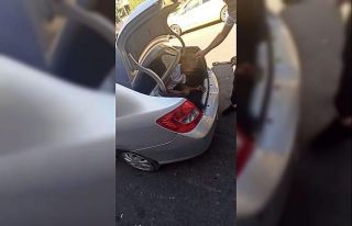 Sosyal medyaya düşen bagajdaki hırsız görüntüsü...