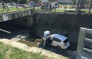 Su kanalına uçtuğu kazayı gülerek anlattı