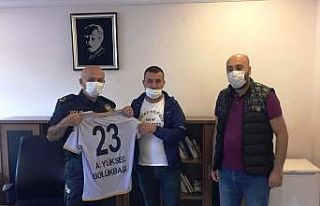 Taraftarlardan, Spor Şube Müdürüne ziyaret