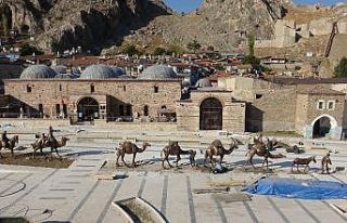 Tarihi çarşıya yerleştirildi, görenlerin dikkatini...