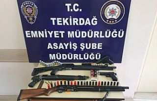 Tekirdağ’da ruhsatsız silah operasyonu: 5 gözaltı