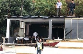 Tekirdağ’daki hortum anı böyle görüntülendi