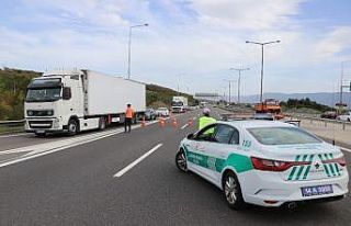 TEM Otoyolu Bolu Dağı Ankara yönü hafif araçlara...