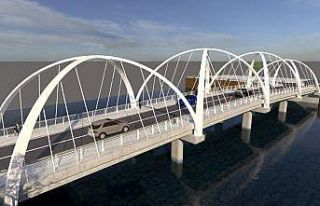 Terme’nin yeni köprüsü hızla yükseliyor