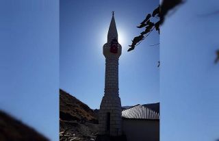 Terör örgütü PKK’nın yaktığı cami yeniden...