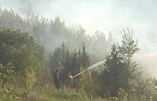 Trabzon’da örtü yangını
