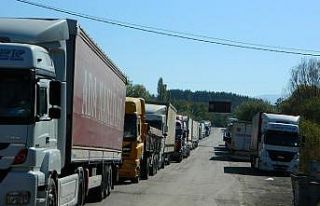 Türkgözü Sınır Kapısındaki tır kuyruğu bitirildi