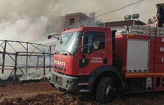 Tütün iskelelerinde korkutan yangın