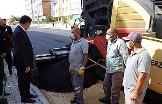 Uğurhan Tunçata Caddesinde yol genişletme çalışmaları...
