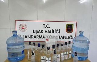 Uşak’ta kaçak alkol operasyonu yapıldı