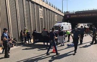 Üst geçitten düşen gence kamyon çarptı: 1 öldü