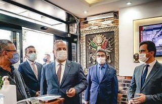 Vali Canbolat, Kestel’de korona virüs denetimine...