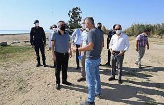 Vali Elban, Kiteboard alanı ile Yumurtalık Lagünü’nde...