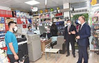Vali Erin korona virüs denetimine katıldı