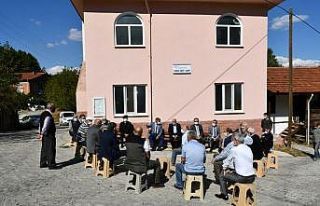 Vali Gürel, köylülerle bir araya geldi