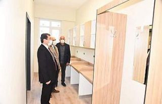 Vali Tavlı yurt inşaatında inceleme yaptı
