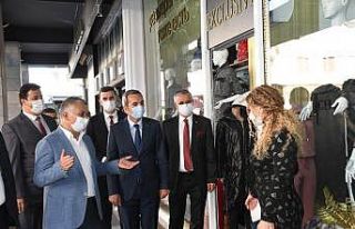 Vali Yazıcı Kemer’de incelemelerde bulundu