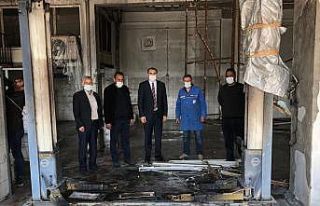 Van ESOB Başkanı Berge’den, işyeri yanan esnafa...