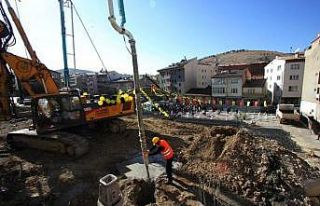 Veli Şaban Çok Katlı Kapalı Otoparkın temeli...