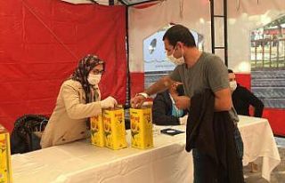 Yağ bitince 1 kişi kan bağışladı