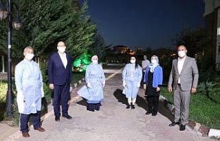 Yahşihan’da filyasyon ekiplerine moral ziyareti