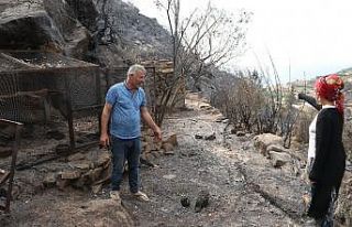 Yangının acı yüzü gün aydınlanınca ortaya...