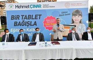 Yeşilyurt Belediyesinden tablet bağış kampanyasına...