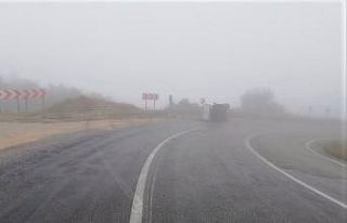 Yoğun sis kazaya neden oldu