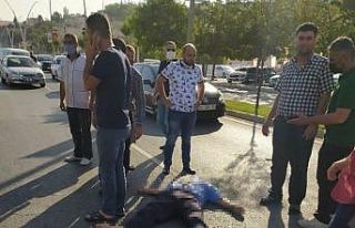 Yolun karşısına geçmeye çalışırken canından...