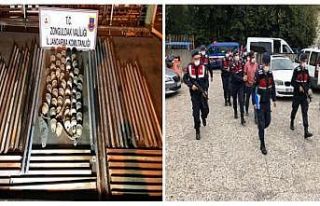 Yüksek gerilim hattındaki 6 ton galvanizi çalmışlar:...