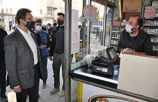 Yüksekova’da korona virüs denetimi