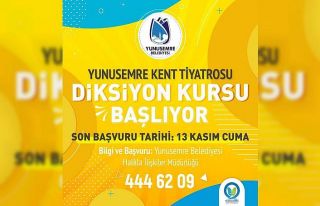 Yunusemre Kent Tiyatrosu’ndan diksiyon kursu
