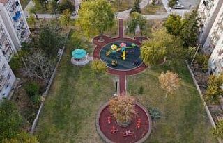 2000 Evler Mahallesi merkez park yenilendi