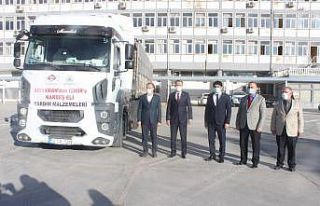 Adıyaman’dan İzmir’e yardım tırı
