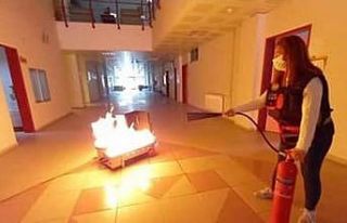 ADÜ’de yangın, arama-kurtarma ve tahliye tatbikatı...