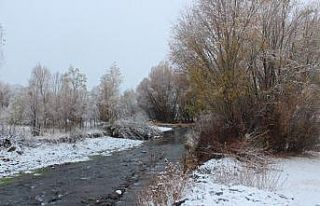 Ağrı’da etkili olan kar kartpostallık görüntülere...