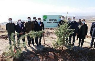 Ahlat’ta ‘öğretmen hatıra ormanı’ oluşturuldu