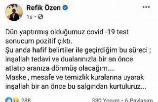 AK Parti Bursa Milletvekili Refik Özen korona virüse...
