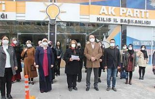 AK Partili kadınlardan şiddete karşı açıklama