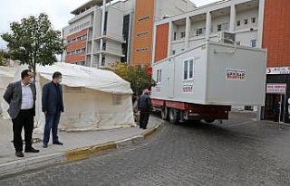 Akhisar Belediyesi’nden korona virüs tespit merkezine...